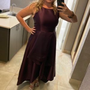 Adrianna Papell high low Mikado gown size 16